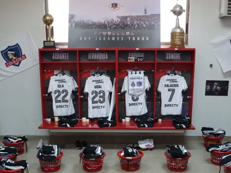 La especial ambientación del camarín de Colo Colo para el Clásico