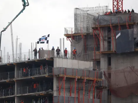 El viralizado mensaje en una obra de construcción en apoyo a Colo Colo