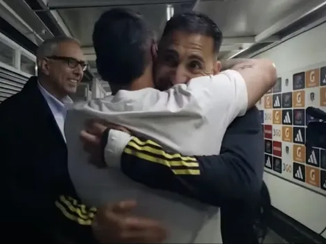 El divertido reencuentro entre Paredes y Correa tras triunfo ante la UC