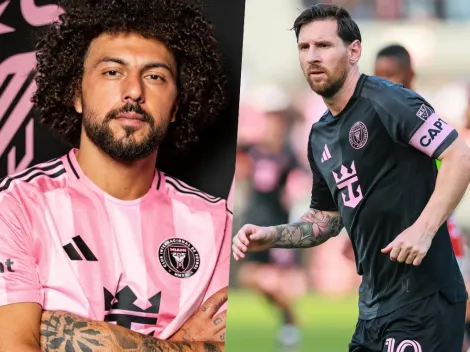 Ex Colo Colo: Falcón ya posó con Messi al ser presentado en Inter Miami