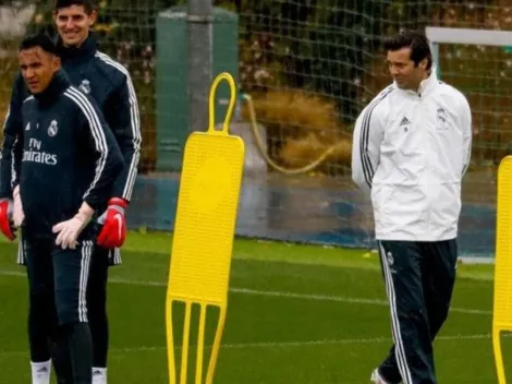 Santiago Solari deja una frase al aire para Keylor