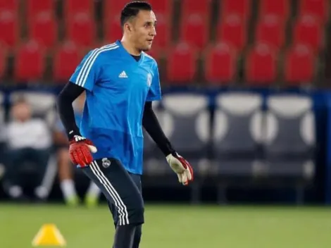 Keylor entrena y se fotografía con el grupo de titulares