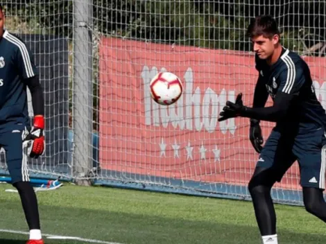 La disputa por un puesto entre Keylor y Courtois en el entreno