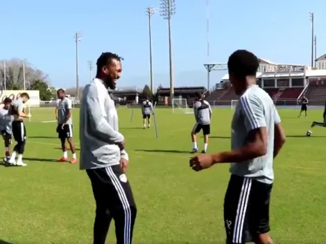 El bailecito de Kendall Waston en el entrenamiento del FC Cincinatti