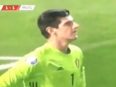 Errorazo de Courtois le cuesta un gol a Bélgica