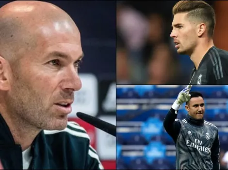 Zidane explicó porque puso a su hijo Luca por encima de Keylor Navas