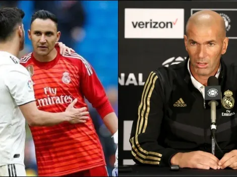 Zidane, sorprendido con Keylor Navas