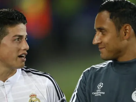 Keylor se reencontró con James e hizo estallar las redes sociales