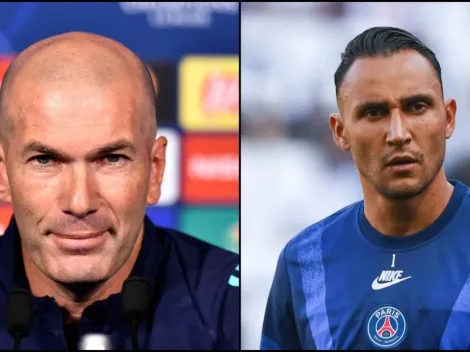 Zidane le hizo un guiño a Keylor en la previa del partido contra PSG