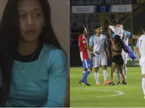 Entre lágrimas, youtuber que invadió partido de Guatemala pide que no la detengan