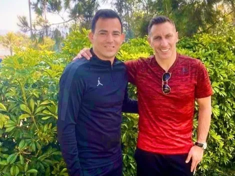 Marco Pappa y el Chaco Giménez se sacaron una foto juntos en Guatemala