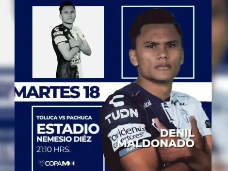 Pachuca promociona partido con Denil Maldonado a la cabeza