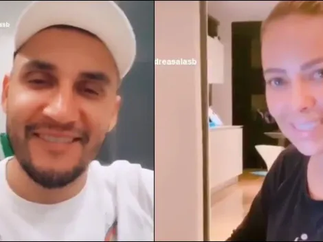 Keylor Navas y Andrea Salas se siguen divirtiendo con TikTok