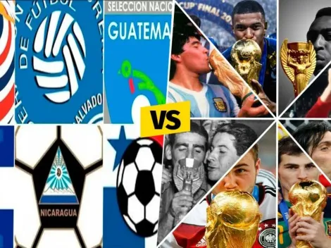 El historial de Centroamérica contra los campeones del mundo