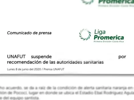 Unafut suspende partido de la última fecha del Clausura 2020