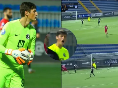 Las atajadas de Nicholas Hagen en su debut con el Sabail FK