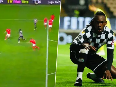 Alberth Elis marca su primer gol en el Boavista contra Benfica