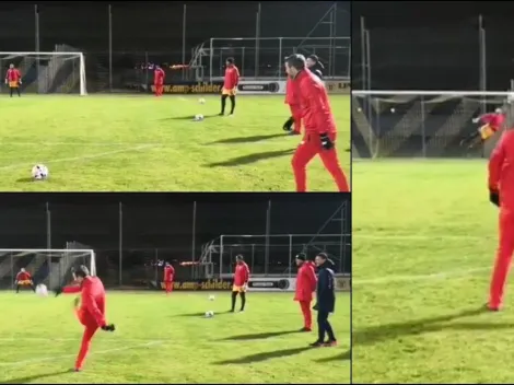 Viral: Thomas Christiansen anota golazo de tiro libre en entrenamiento de Panamá