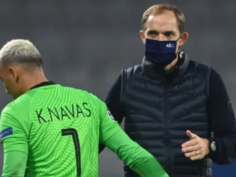 Keylor Navas se despidió de Thomas Tuchel tras su salida del Paris Saint Germain