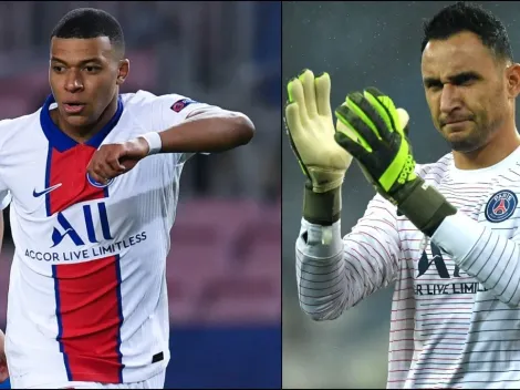 Keylor Navas llenó de elogios a Kylian Mbappé tras el partido ante Barcelona