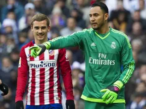 Antoine Griezmann se rinde ante Keylor Navas por su nivel con el PSG