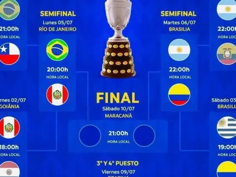 Como quedaron las semifinales de la Copa América