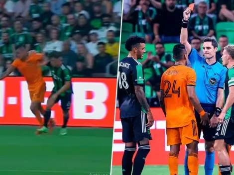 Darwin Cerén es expulsado tras golpear en la cara a un rival [VIDEO]