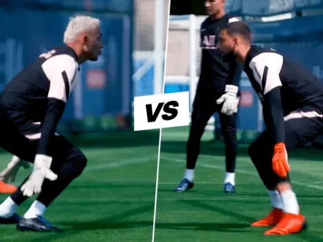 Navas vs. Donnarumma: duelo de atajadas en la práctica del PSG [VIDEO]