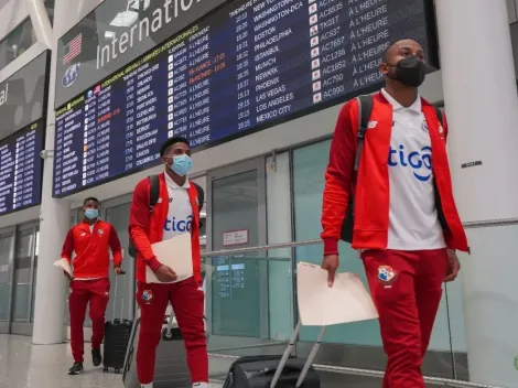 La selección de Panamá llega a Canadá