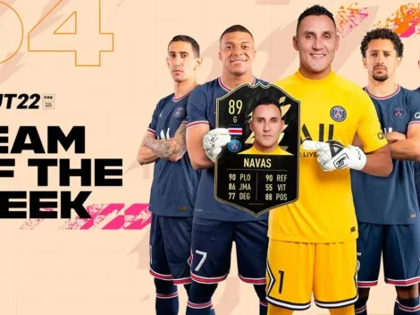 Keylor Navas aparece en equipo de la semana del FIFA 22