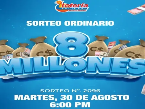 ◉ Lotería Nica de HOY, martes 30 de agosto: sorteo y números ganadores