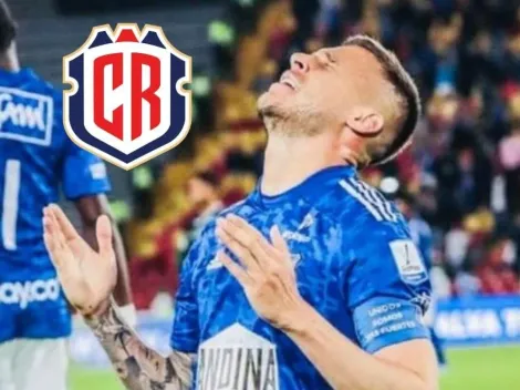 Juan Pablo Vargas encendió las alarmas en Costa Rica: lesión con Millonarios