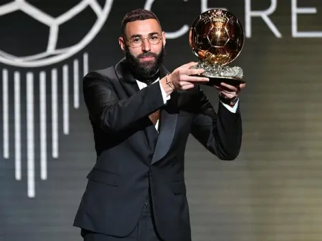 Karim Benzema recibe el Balón de Oro 2022