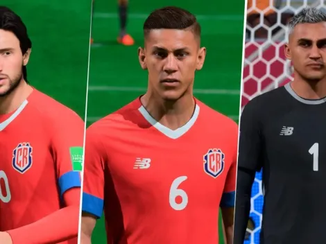 Selección de Costa Rica: la cara de los futbolistas en el FIFA 23