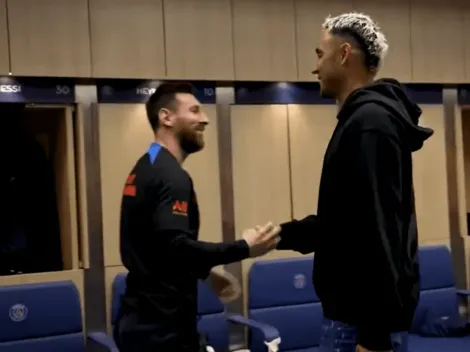 El reencuentro de Keylor Navas con Lionel Messi en París (VIDEO)