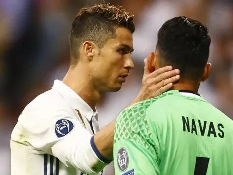 Cristiano le da la espalda a Keylor Navas