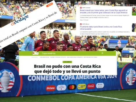 La reacción de la prensa internacional tras el empate de Costa Rica ante Brasil