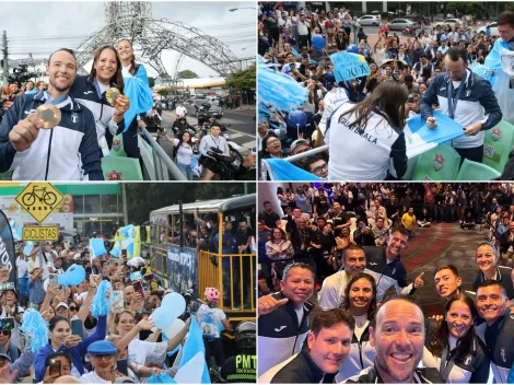 ¡Como héroes! Guatemala dio un gran recibimiento a sus medallistas olímpicos