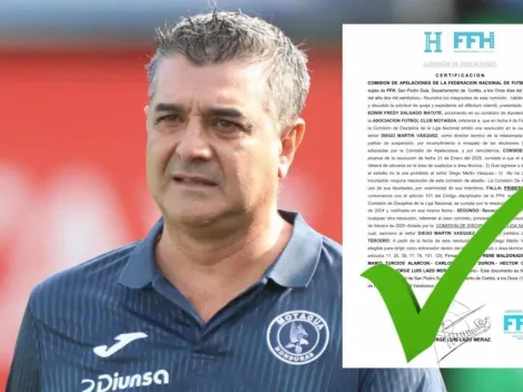 Respuesta final: Diego Vázquez conoce cuándo podrá volver a dirigir a Motagua en Liga Nacional