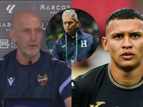 Técnico del Levante impacta a toda Honduras con la petición que hace a Reinaldo Rueda sobre Kervin Arriaga