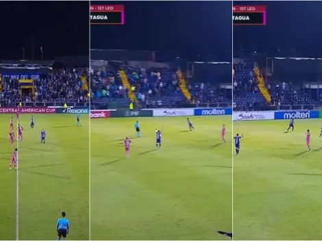 El momento del sismo tras el gol de Cartaginés contra Motagua que es furor en las redes