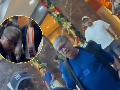 VIDEO: Bolillo Gómez se peleó con aficionados de El Salvador y hasta arrojó un golpe