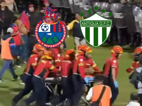 Figura de Municipal herida: Antigua fue bicampeón y estalló una batalla campal