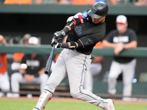 ¡La regadera activa! Luis Arraez se apunta nuevo récord para los Marlins