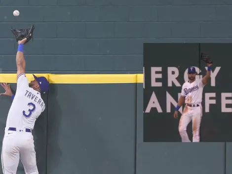 ¡Leody Taveras LE ROBÓ UN HR a Yordan Álvarez! (VIDEO)