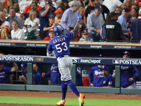 ¡Adolis García dio GRAN SLAM ante Astros! (VIDEO)