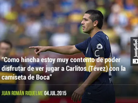 Riquelme se alegra por el regreso del 'Apache'