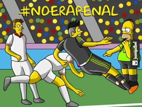 El nuevo #NoEraPenal simpsonizado