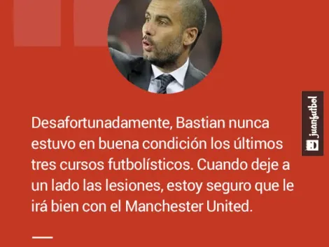 Guardiola opinó sobre la partida de Schweinsteiger