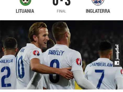 Inglaterra golea a Lituania y reafirma su buen paso